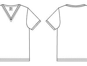 Silk short sleeve top