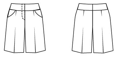 6 JACKET Fashion outline Linen cotton shorts