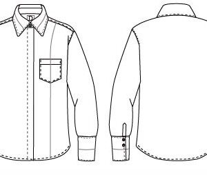 6 JACKET Fashion outline Ona fitted shirt cotton