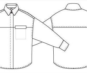 6 JACKET Fashion outline Oversized Shirt organic cotton